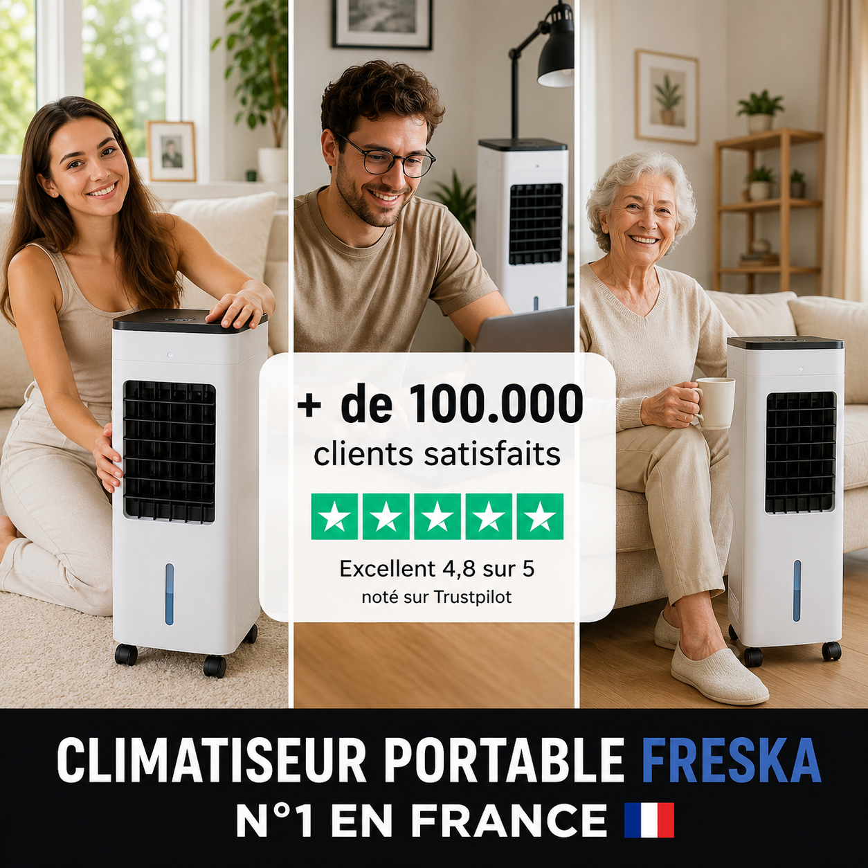 Climatiseur Portable Sans Tuyau™ Pour Retrouver Des Pièces Fraîches Dès Ce Soir