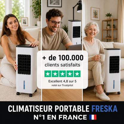 Climatiseur Portable Sans Tuyau™ Pour Retrouver Des Pièces Fraîches Dès Ce Soir